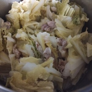 豚肉と白菜の重ね蒸し煮